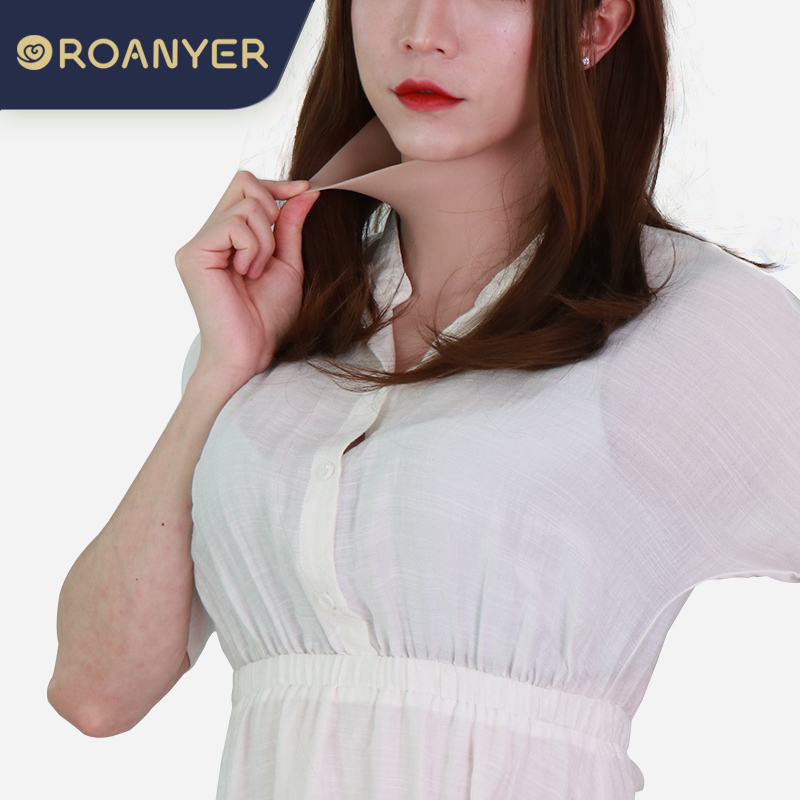 ROANYER 人工乳房 男の娘 女装 シリコンバスト メンズブラ Ｂカップ（小型）