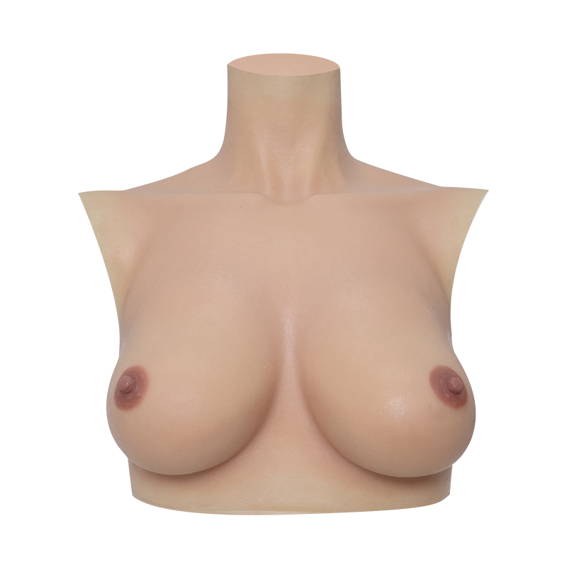 ROANYER D カップイーストウエスト型ブレスト シリコンバスト 女装 おっぱい 人工乳房 偽乳 仮装
