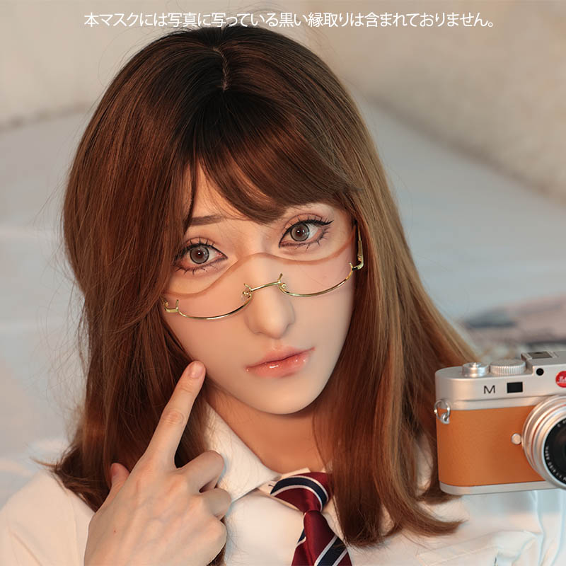 繊細美人系ハーフフェイスマスク　口閉じ