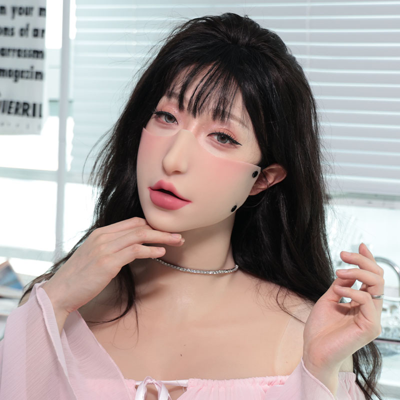  繊細美人系ハーフフェイスマスク　口開き