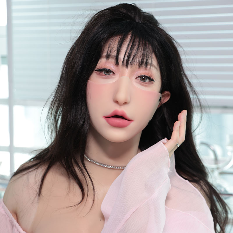  繊細美人系ハーフフェイスマスク　口開き