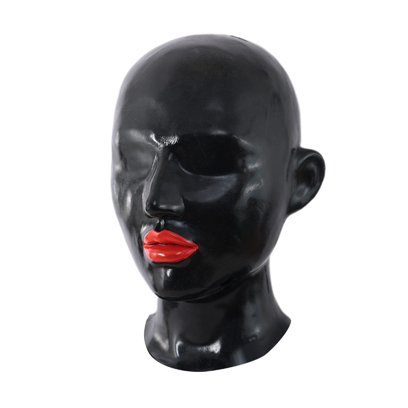 シリコン全頭マスク   光沢   恵ちゃん  赤リップ