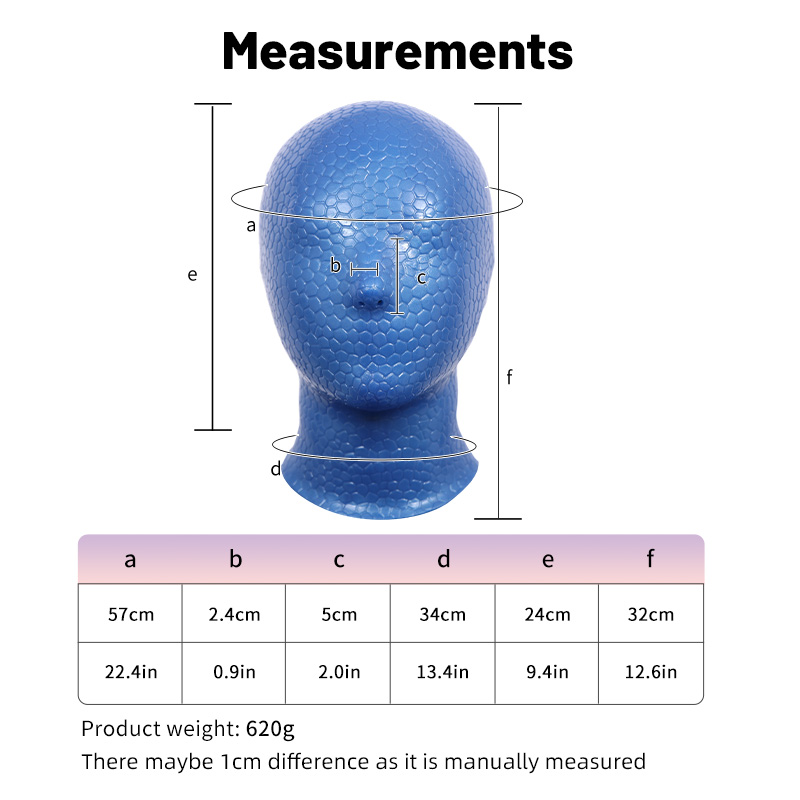 蛇柄マスク　光沢（青）