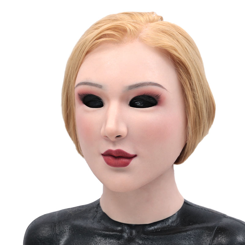 髪の毛付き 女装マスク カミーユ　