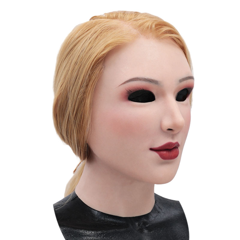 髪の毛付き 女装マスク カミーユ　