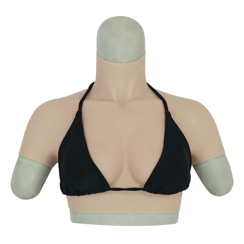 ROANYER シリコンバスト 女装 おっぱい 人工乳房 偽乳 仮装　Ｂカップ半袖