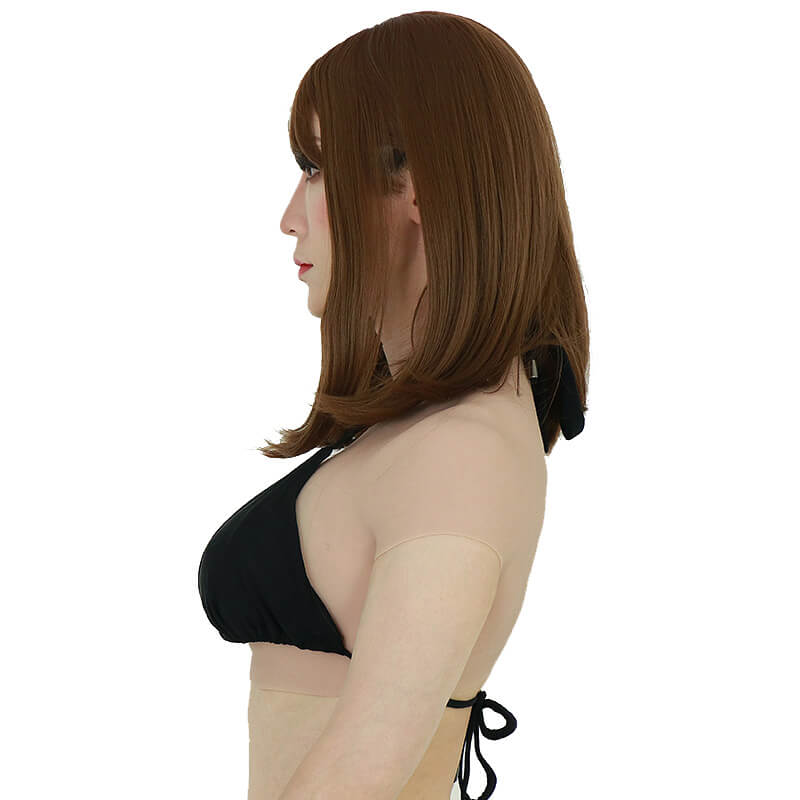 ROANYER シリコンバスト 女装 おっぱい 人工乳房 偽乳 仮装　Ｂカップ半袖