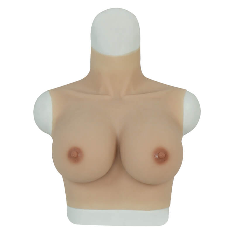 ROANYER 女装 おっぱい 人工乳房 変装用 シリコンバスト Fカップ 夏タイプ（小型）