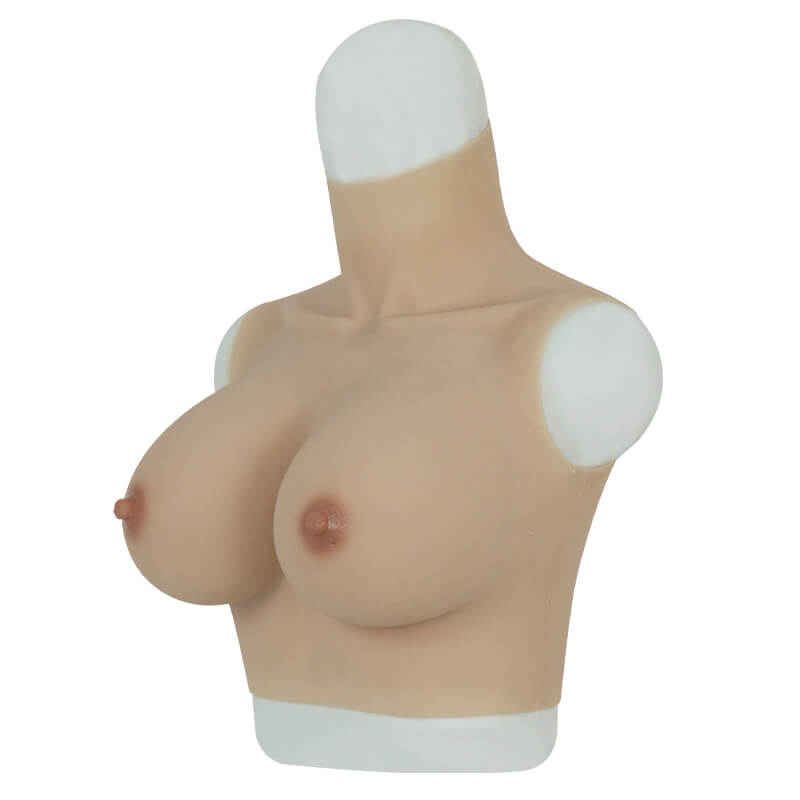 ROANYER 女装 おっぱい 人工乳房 変装用 シリコンバスト Fカップ 夏タイプ（小型）