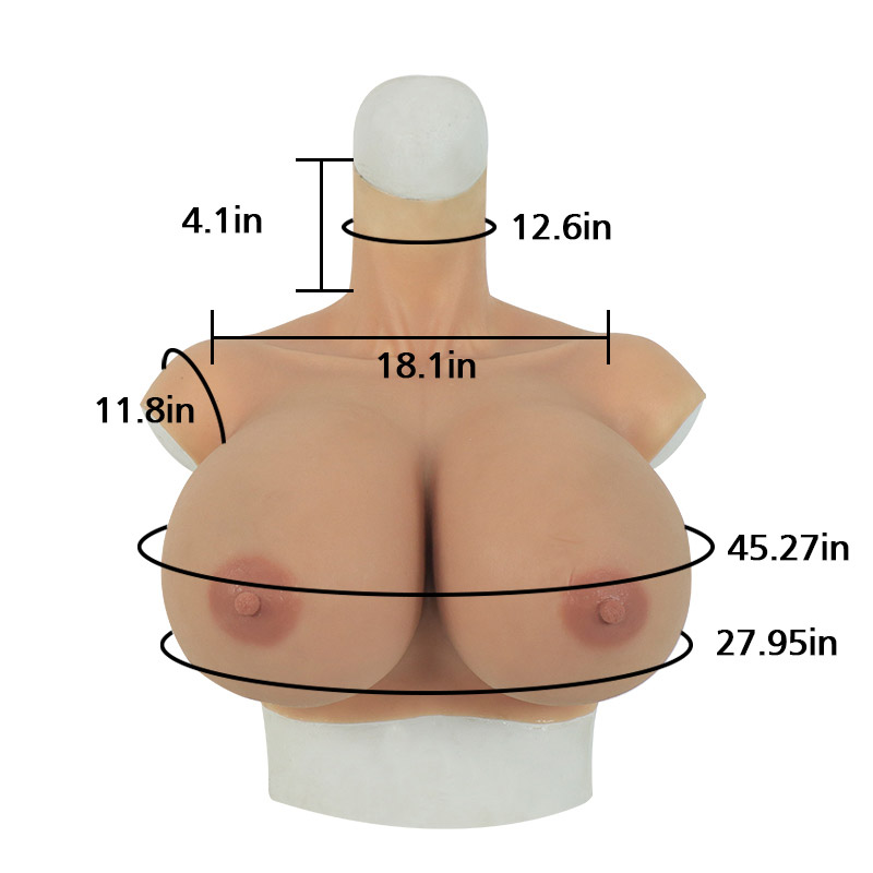 ROANYER 新作！巨乳 女装 爆乳 シリコンバスト スーパー Ｓカップ 